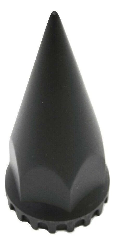 Lug Nut Covers 33mm Screw-On Super Spike Matte Black 4 3/4 Tall UP#10548-5 Pcs