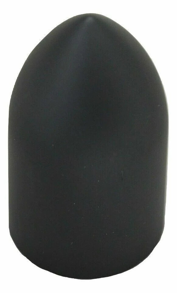 Lug Nut Covers 33 mm Screw-On Bullet Matte Black 3 7/8" Tall UP#10550 Set of 20