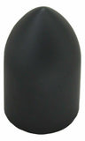 Lug Nut Covers 33 mm Screw-On Bullet Matte Black 3 7/8" Tall UP#10550 Set of 20