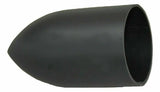 Lug Nut Covers 33 mm Screw-On Bullet Matte Black 3 7/8" Tall UP#10550 Set of 20