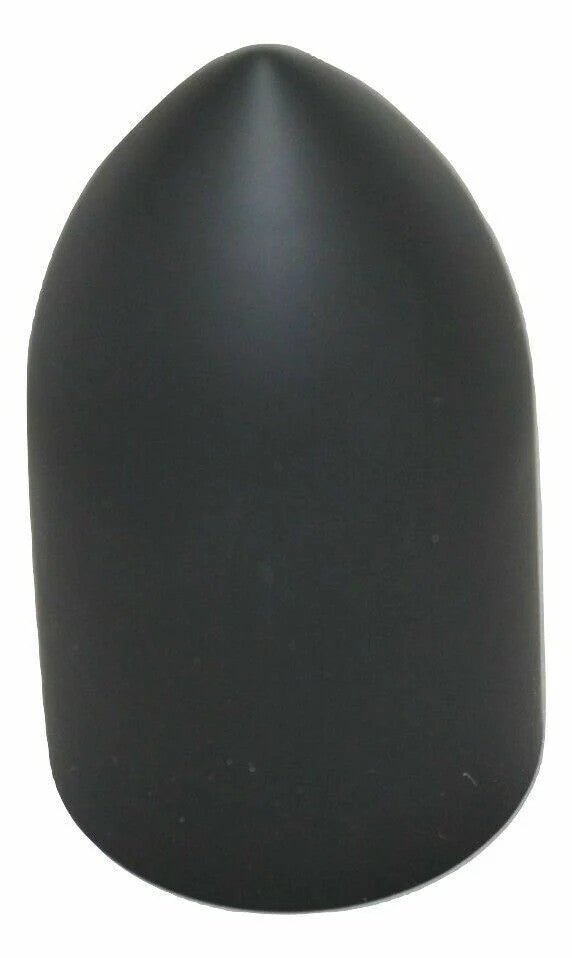 Lug Nut Covers 33 mm Screw-On Bullet Matte Black 3 7/8" Tall UP#10550 Set of 40