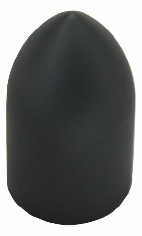 Lug Nut Covers 33 mm Screw-On Bullet Matte Black 3 7/8" Tall UP#10550 Set of 5