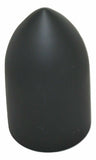 Lug Nut Covers 33 mm Screw-On Bullet Matte Black 3 7/8" Tall UP#10550 Set of 5