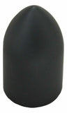 Lug Nut Covers 33 mm Screw-On Bullet Matte Black 3 7/8" Tall UP#10550 Set of 5