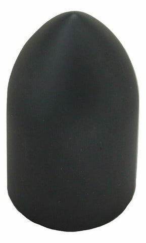 Lug Nut Covers 33 mm Screw-On Bullet Matte Black 3 7/8" Tall UP#10550 Set of 5