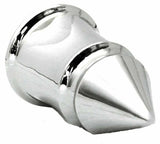 Screw-On Lug Nut Covers 33mm w/Flange V-Spike Plastic 4 3/8" UP#10553 Set of 5