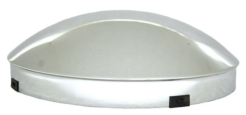GG Front Dome Un Notched Hub Cap for Aluminum Wheel Chrome 1" Lip #10611 Pair