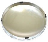 GG Front Dome Un Notched Hub Cap for Aluminum Wheel Chrome 1" Lip #10611 Pair