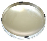 GG Front Dome Un Notched Hub Cap for Aluminum Wheel Chrome 1" Lip #10611 Pair