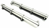 Quarter Fender Tube Bracket with U-Bolts 2" x 28" Stainless Steel UP#10631 Pair