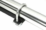 Quarter Fender Tube Bracket with U-Bolts 2" x 28" Stainless Steel UP#10631 Pair