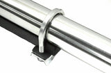 Quarter Fender Tube Bracket with U-Bolts 2" x 28" Stainless Steel UP#10631 Pair