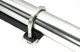 Quarter Fender Tube Bracket with U-Bolts 2" x 28" Stainless Steel UP#10631 Pair