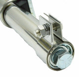 Quarter Fender Tube Bracket with U-Bolts 2" x 28" Stainless Steel UP#10631 Pair