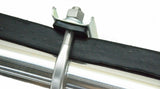 Quarter Fender Tube Bracket with U-Bolts 2" x 28" Stainless Steel UP#10631 Pair