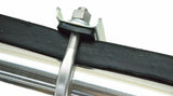 Quarter Fender Tube Bracket with U-Bolts 2" x 28" Stainless Steel UP#10631 Pair