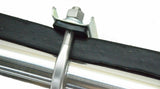 Quarter Fender Tube Bracket with U-Bolts 2" x 28" Stainless Steel UP#10631 Pair