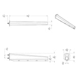 Spring Loaded Mud Flap Hangers 2 1/2 Bolt Spacing Chrome 30" Wide UP#10653 Pair