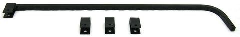 Black Straight Mud flap Hanger 30" Heavy Duty Spring Steel UP#10671-Pair