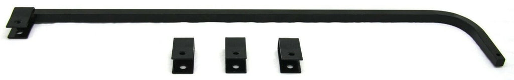 Black Straight Mud flap Hanger 30" Heavy Duty Spring Steel UP#10671-Pair
