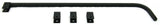 Black Straight Mud flap Hanger 30" Heavy Duty Spring Steel UP#10671-Pair