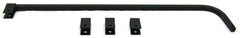 Black Straight Mud flap Hanger 30" Heavy Duty Spring Steel UP#10671-Pair