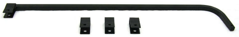 Black Straight Mud flap Hanger 30" Heavy Duty Spring Steel UP#10671-Pair