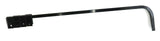 Black Straight Mud flap Hanger 30" Heavy Duty Spring Steel UP#10671-Pair
