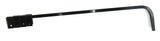 Black Straight Mud flap Hanger 30" Heavy Duty Spring Steel UP#10671-Pair