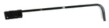 Black Straight Mud flap Hanger 30" Heavy Duty Spring Steel UP#10671-Pair