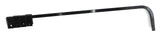 Black Straight Mudflap Hanger 30" Heavy Duty Spring Steel UP#10671-Each