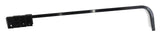 Black Straight Mudflap Hanger 30" Heavy Duty Spring Steel UP#10671-Each
