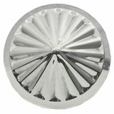 GG Front Hub Caps Universal Fit Cone Pinwheel Stainless 7/16" Lip #10704 Pair