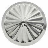 GG Front Hub Caps Universal Fit Cone Pinwheel Stainless 7/16" Lip #10704 Pair