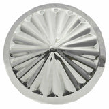 GG Front Hub Caps Universal Fit Cone Pinwheel Stainless 7/16" Lip #10704 Pair