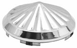 GG Front Hub Caps Universal Fit Cone Pinwheel Stainless 7/16" Lip #10704 Pair