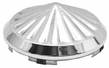 GG Front Hub Caps Universal Fit Cone Pinwheel Stainless 7/16" Lip #10704 Pair