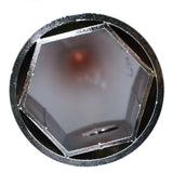 Lug Nut Covers 1 1/2" Push-On Razor Spike Plastic 4 3/8" Tall UP#10726 Set of 5
