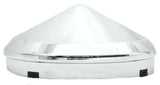 Front Hub Caps for No Notched Hubs Cone Pointed Chrome 1" Lip GG#10740 Pair