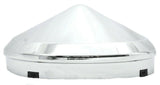 Front Hub Caps for No Notched Hubs Cone Pointed Chrome 1" Lip GG#10740 Pair