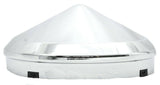 Front Hub Caps for No Notched Hubs Cone Pointed Chrome 1" Lip GG#10740 Pair
