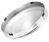Front Hub Caps for No Notched Hubs Cone Pointed Chrome 1" Lip GG#10740 Pair
