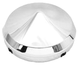 Front Hub Caps for No Notched Hubs Cone Pointed Chrome 1" Lip GG#10740 Pair