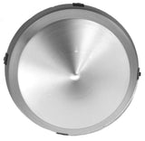 Front Hub Caps for No Notched Hubs Cone Pointed Chrome 1" Lip GG#10740 Pair