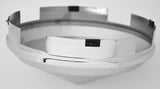 Front Hub Cap 4 Notch Cone Pointed Chrome Aluminum Wheel 1" Lip GG#10742 Each
