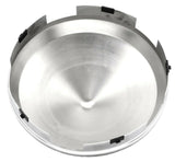 2-Front Hub Cap 5 Notch Cone Pointed Chrome for Aluminum Wheel 1" Lip GG#10743