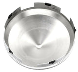 2-Front Hub Cap 5 Notch Cone Pointed Chrome for Aluminum Wheel 1" Lip GG#10743