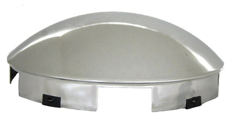 Front Hub Cap 5 Notch Dome Chrome Aluminum Wheel 1" Lip GG#10744 Each