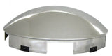 Front Hub Cap 5 Notch Dome Chrome Aluminum Wheel 1" Lip GG#10744 Each