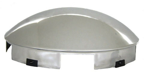 Front Hub Cap 5 Notch Dome Chrome Aluminum Wheel 1" Lip GG#10744 Each